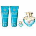 Dylan Turquoise Versace Coffret - Perfume Feminino - EDT + Body Gel + Shower Gel + Miniatura Kit