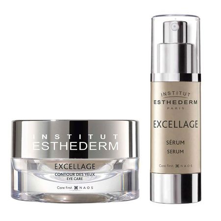 Esthederm-Excellage-Kit---Sérum-Facial-Anti-Idade-+-Creme-Anti-Idade-Área-Dos-Olhos-para-Peles-Maduras-Kit--1