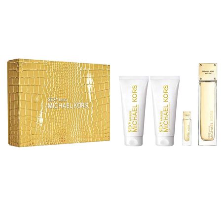 Perfume-Sexy-Amber-Michael-Kors-Coffret-Feminino-EDP-+-Body-Lotion-+-Shower-Gel-+-Miniatura-Kit--1