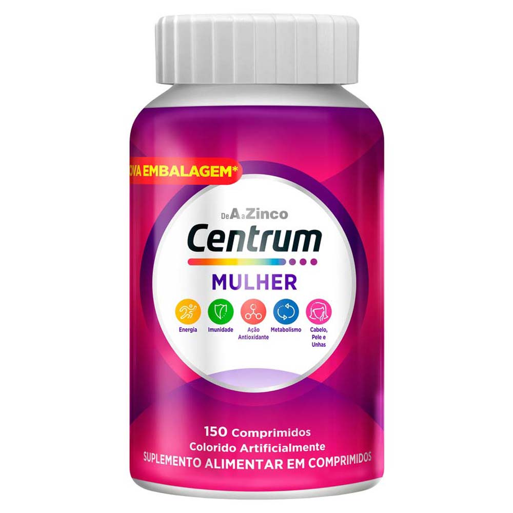Suplemento Alimentar Multivitamínico Centrum Mulher