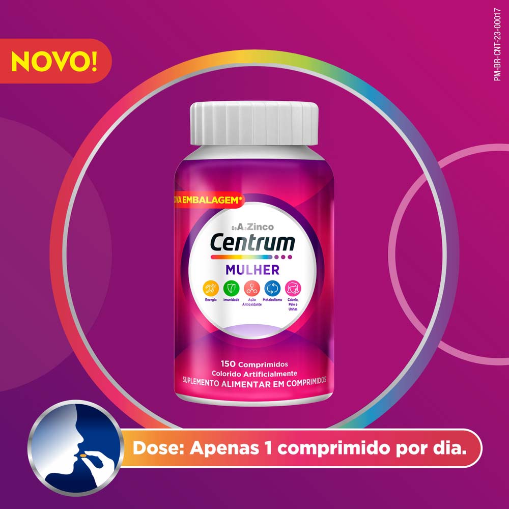 Suplemento Alimentar Multivitamínico Centrum Mulher