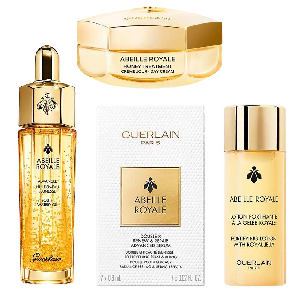 GUERLAIN ABEILLE E ディスカバリーセット Guerlain Abeille Royale Kit Creme de Dia Loção Óleo Rejuvenescedor