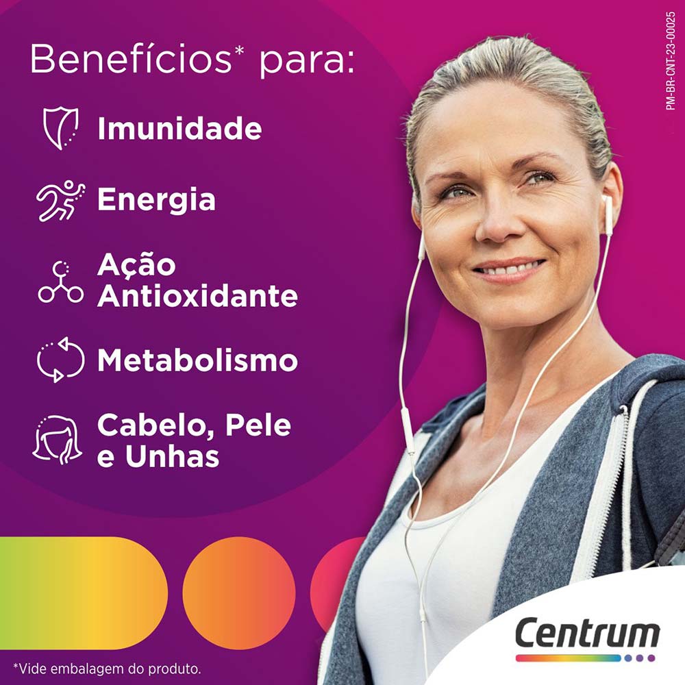 Suplemento Vitamínico Centrum de A a Zinco Kit com 60 e 30 Comprimidos