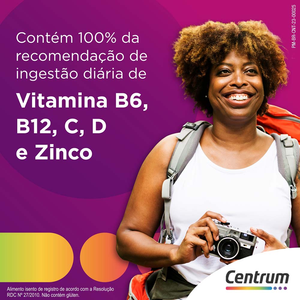 Suplemento Vitamínico Centrum de A a Zinco Kit com 60 e 30 Comprimidos