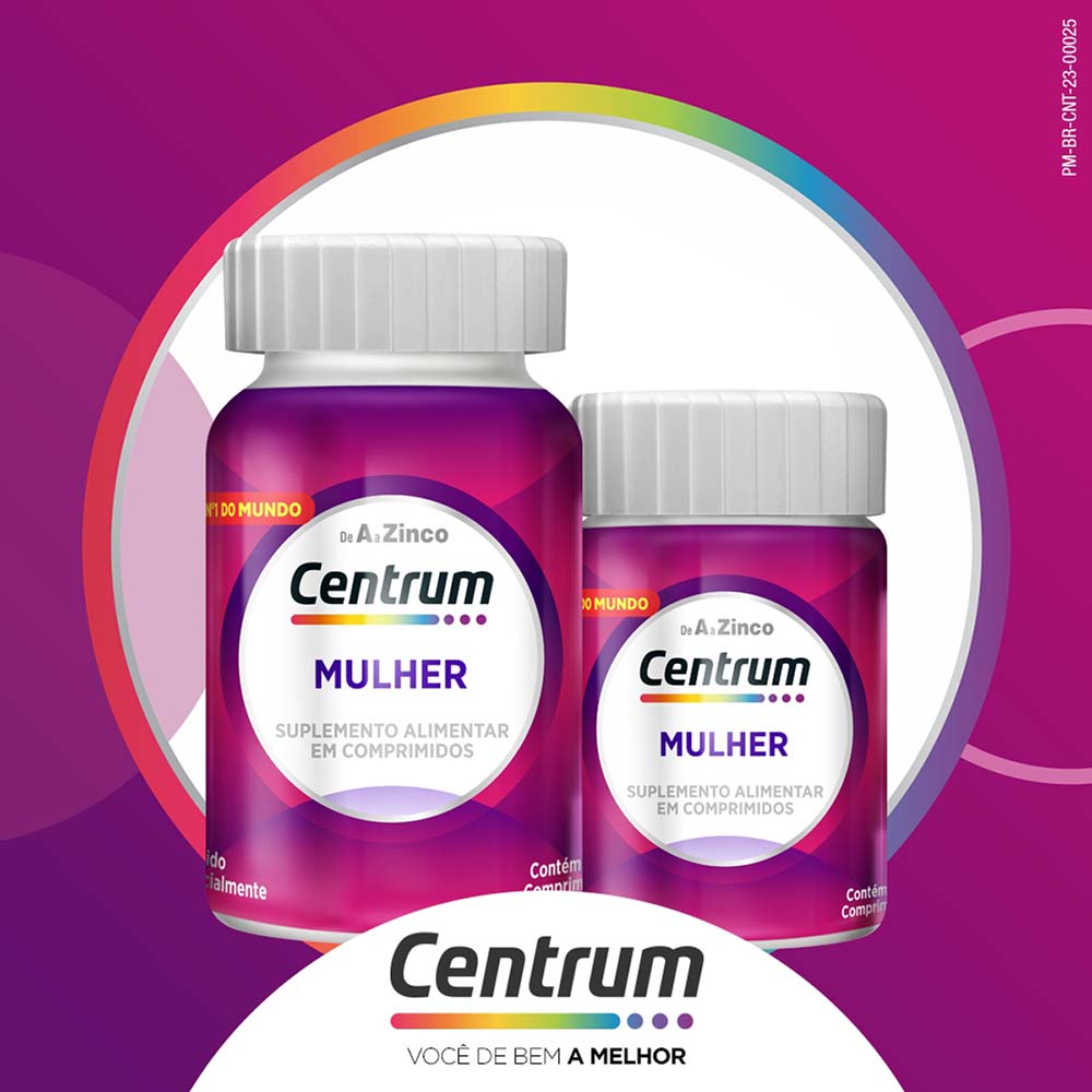 Suplemento Vitamínico Centrum de A a Zinco Kit com 60 e 30 Comprimidos