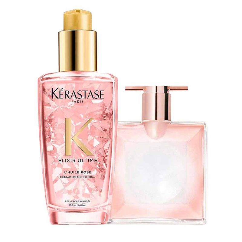 Kit Perfume Idôle Aura Lancôme EDP Óleo Finalizador Elixir