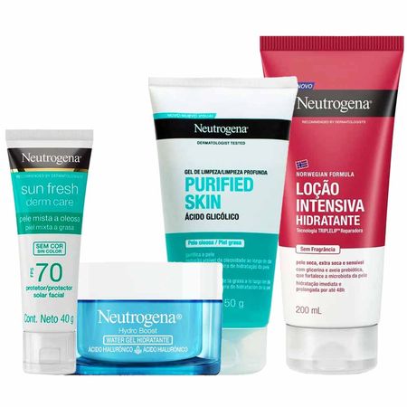 Neutrogena-Kit-–-Hidratante-Facial-+-Protetor-Solar-+-Gel-de-Limpeza-+-Hidratante-Corporal-Para-Todos-os-Tipos-de-Pele-Kit--1
