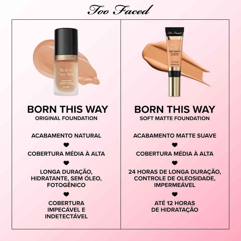 Base Líquida Too Faced Soft Matte - Born This Way