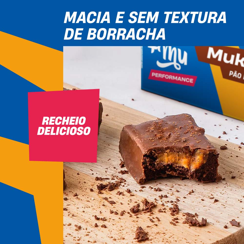 Barrinha de Proteína +Mu Performance Mukebar - Pão De Mel
