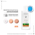 Protetor Solar Facial com Cor Vichy Capital Soleil Uv-Clear FPS60 4.0