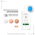 Protetor Solar Facial com Cor Vichy Capital Soleil Uv-Clear FPS60 Sem Cor