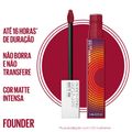 Batom Líquido Super Stay Maybelline - Matte Ink Music Collection Founder