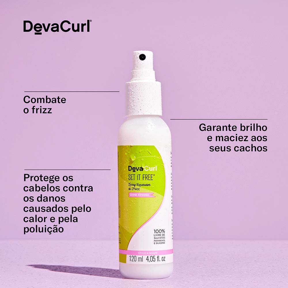Deva Curl Set It Free Spray Anti-Frizz - Finalizador Antifrizz