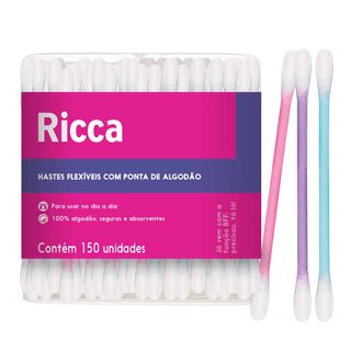 Hastes Flexíveis Ricca Pote 150un