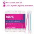 Hastes Flexíveis Ricca Pote 150un 150 Un