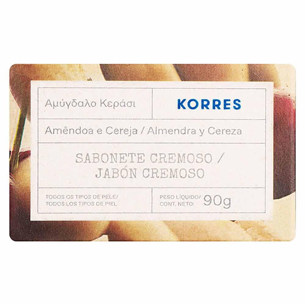 Sabonete em Barra Korres – Amêndoa Doce e Cereja