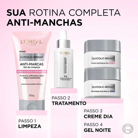 L'Oréal-Paris-Glycolic-Bright-Kit-–-Gel-Creme-Dia-+-Gel-Creme-Noite-+-Sérum-+-Gel-de-Limpeza-Kit--8