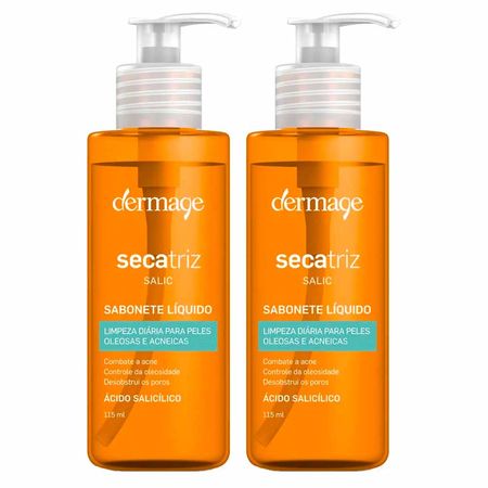 Dermage-Secatriz-Salic-Kit-com-2-Sabonetes-Líquidos-para-Peles-Oleosas-e-Acneicas-Kit--1