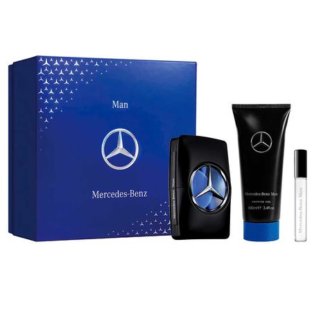 Coffret--Mercedes-Benz-Man-Kit---Perfume-Masculino-EDT-+-Gel-de-Banho-+-Travel-Size-Kit--1