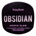 Iluminador e Sombra Ruby Rose Obsidian Mystic Glam Ametista