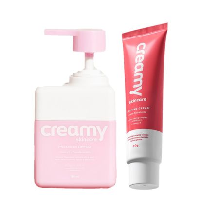 Kit-Creamy-Skincare-Emulsão-de-Limpeza-Hidratante-Facial-(2-produtos)--1