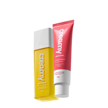 Kit-Creamy-Ácido-Lático-Sérum-Facial-e-Calming-Cream-Hidratante-Facial-(2-produtos)--1
