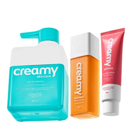 Kit-Creamy-Calming-Cream-Vitamina-C-e-Gel-de-Limpeza-(3-produtos)--1