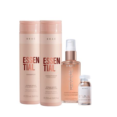 Kit-Braé-Essential-Shampoo-Condicionador-Gorgeus-Shine-e-Revival-Ampola-de-Tratamento-(4-produtos)--1