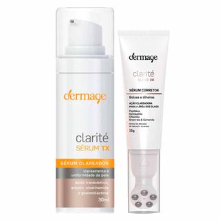 Dermage Clarité Kit - Sérum Clareador para olhos + Sérum Clareador de Marcas para Rejuvenescimento Facial