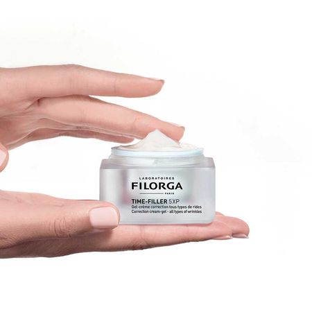 Gel-Creme-Facial-Antirrugas-Filorga-Time-Filler-5XP-50ml--4