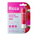 Protetor Solar Labial Ricca Fps15 Morango