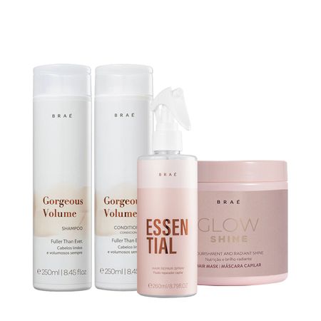 Braé-Gorgeous-e-Brae-Essential-Fluido-Reparador-e-Máscara-Glow-Shine-(4-produtos)--1