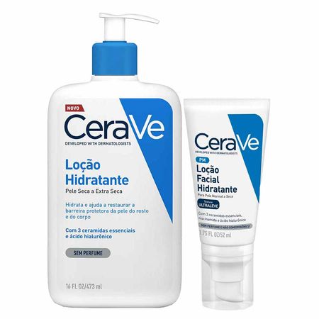 CeraVe-Kit---Loção-Hidratante-Corporal-+-Hidratante-Facial-para-Peles-Normais-a-Secas-Kit--1