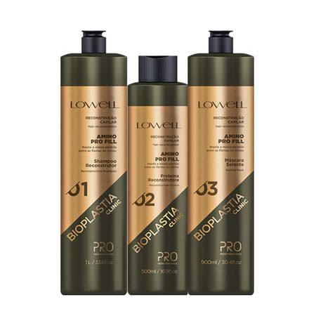 Kit-Lowell-Pro-Bioplastia-Clinic-Shampoo-Máscara-e-Proteína-(3-produtos)--1