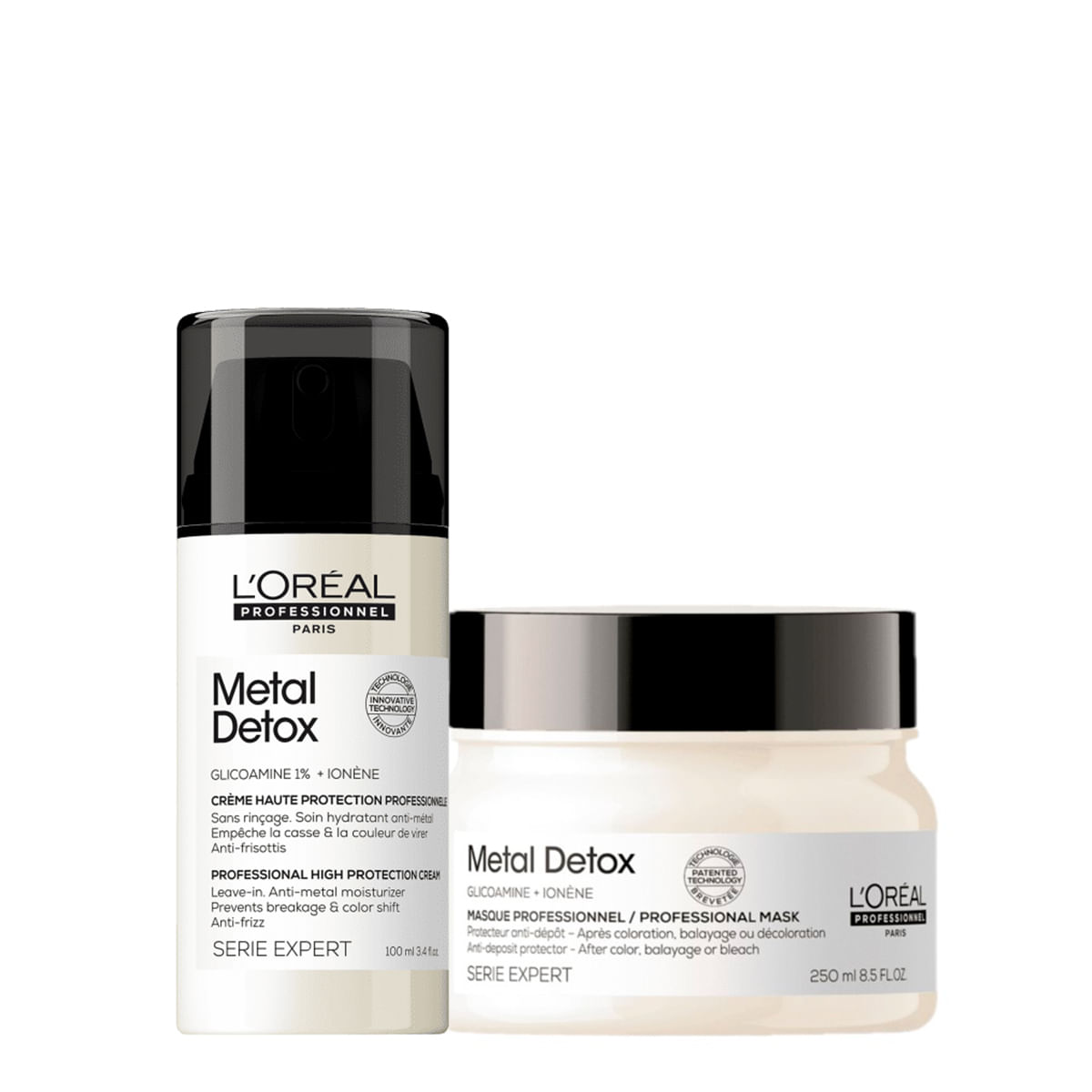 Kit LOréal Professionnel Metal Detox Máscara e Leave-in (2 produtos)