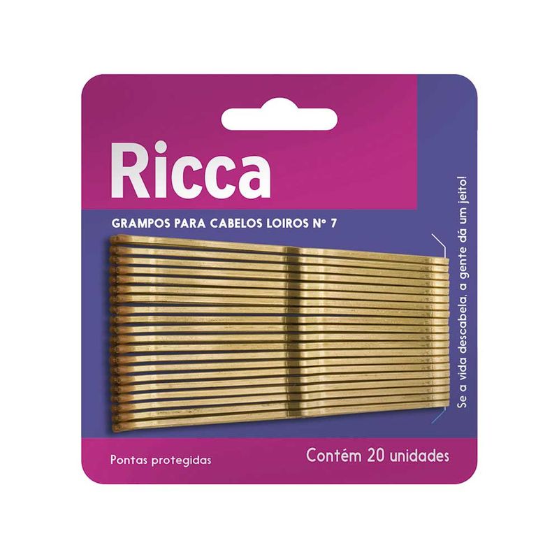 Ricca Grampo Para Cabelo Loiro Nº 7