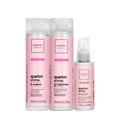 Kit Cadiveu Professional Quartzo Shine Shampoo Condicionador e Balm (3 produtos).