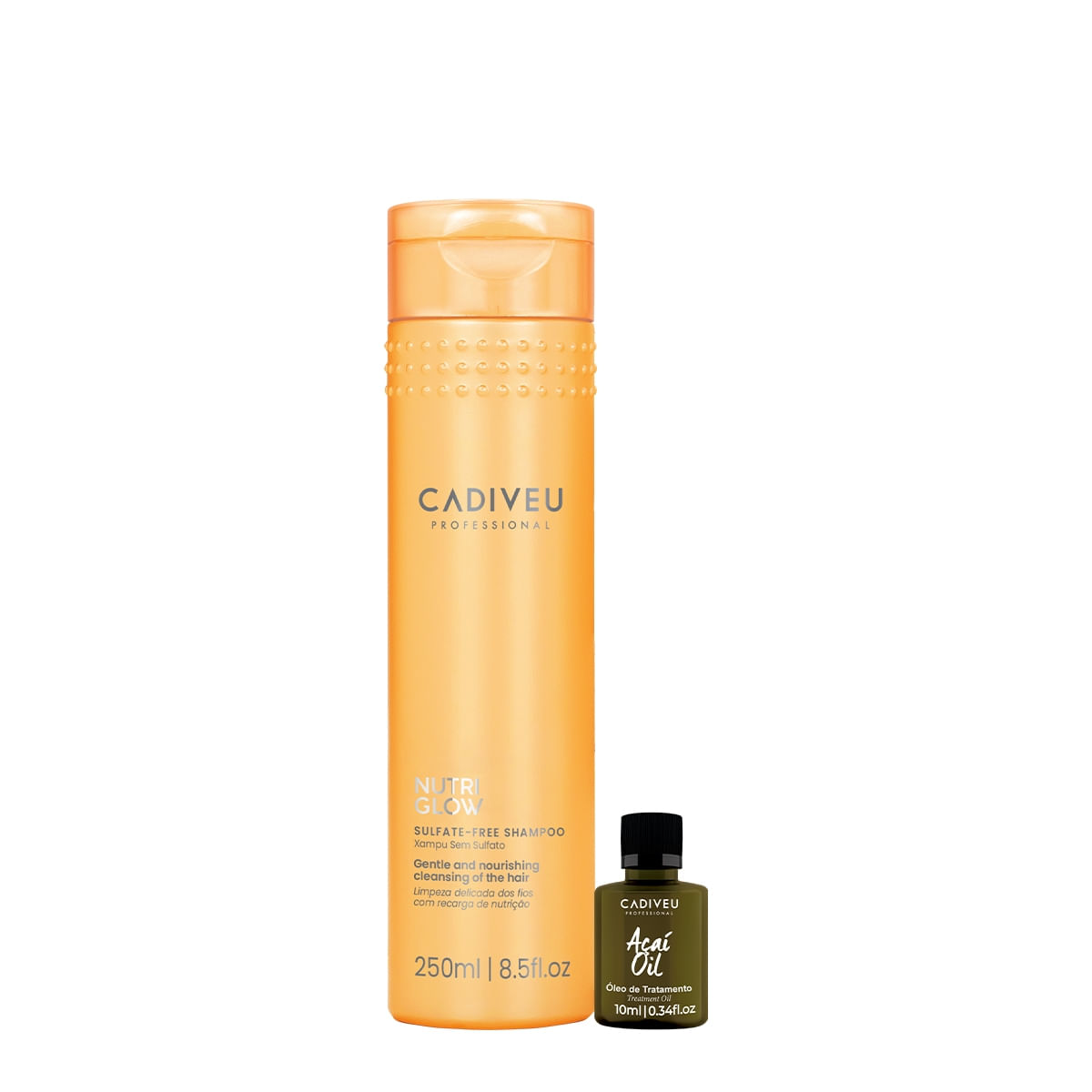 Kit Cadiveu Professional Nutri Glow  Shampoo e Açaí Oil (2 produtos)