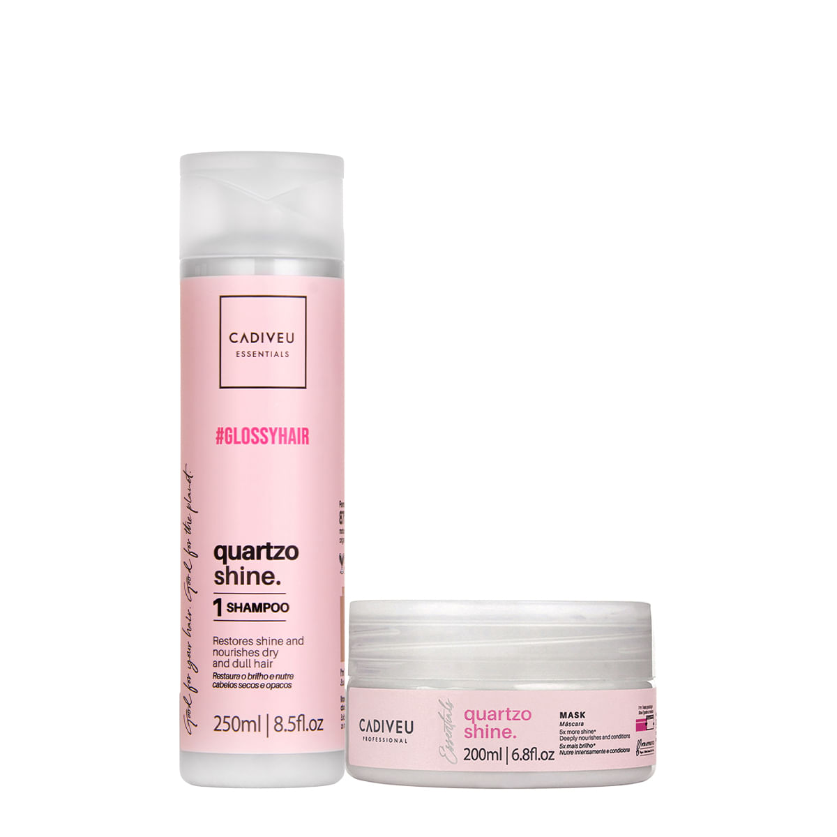 Kit Cadiveu Professional Essentials Quartzo Shine Shampoo e Máscara (2 produtos)