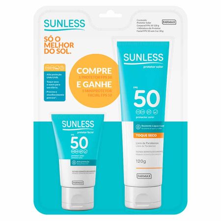 Sunless-Kit---Protetor-Solar-Corporal-FPS-50-+-Protetor-Solar-Facial-Mini-FPS-50-Kit--2