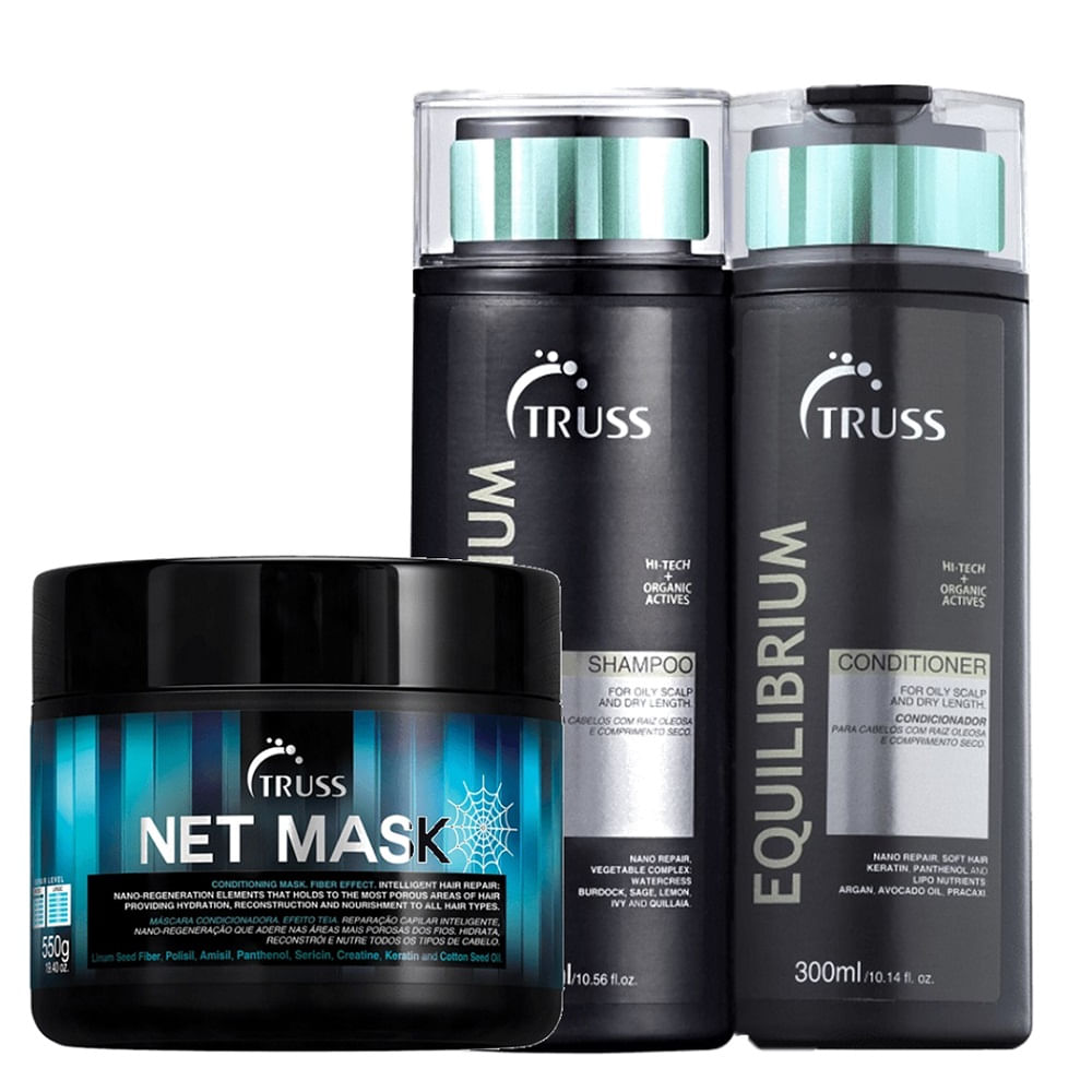 Kit Truss Equilibrium Net Mask (3 Produtos)