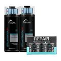 Kit Truss Ultra Hydration Plus Shampoo Condicionador Shock Repair (6 produtos)