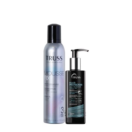 Kit-Truss-Mousse-Fix-Mousse-Modelador-e-Hair-Protector-Leave-in-Desembaraçante--(2-produtos)--1