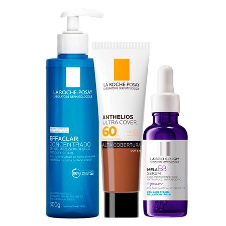 La-Roche-Posay-Kit---Gel-de-Limpeza-+-Sérum-+-Protetor-Solar-FPS60-Cor-6.0-para-Rejuvenescimento-Facial-Kit--1