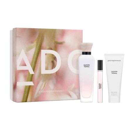 Adolfo-Dominguez-Jazmín-Tonka---Perfume-Feminino-EDP-Coffret-+-Creme-Corporal-+-Travel-Size-Kit--1