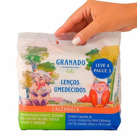 Kit-Lenços-Umidecidos-Granado-Bebê-Calêndula-Pacote-Leve-4-Pague-3-Kit--3