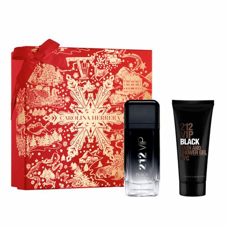 Carolina-Herrera-212-VIP-Black-Coffret---Perfume-Masculino-EDP-+-Gel-de-Banho-Kit--1