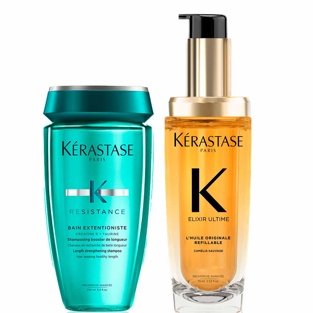 Kérastase Kit – Shampoo + Óleo Capilar para Acabar com as Pontas Duplas
