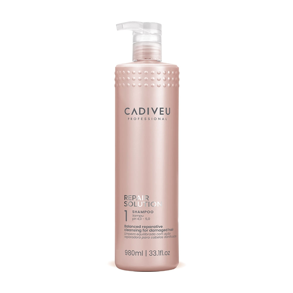 Cadiveu Professional Repair Solution - Shampoo Reparador Sem Sulfato 980ml
