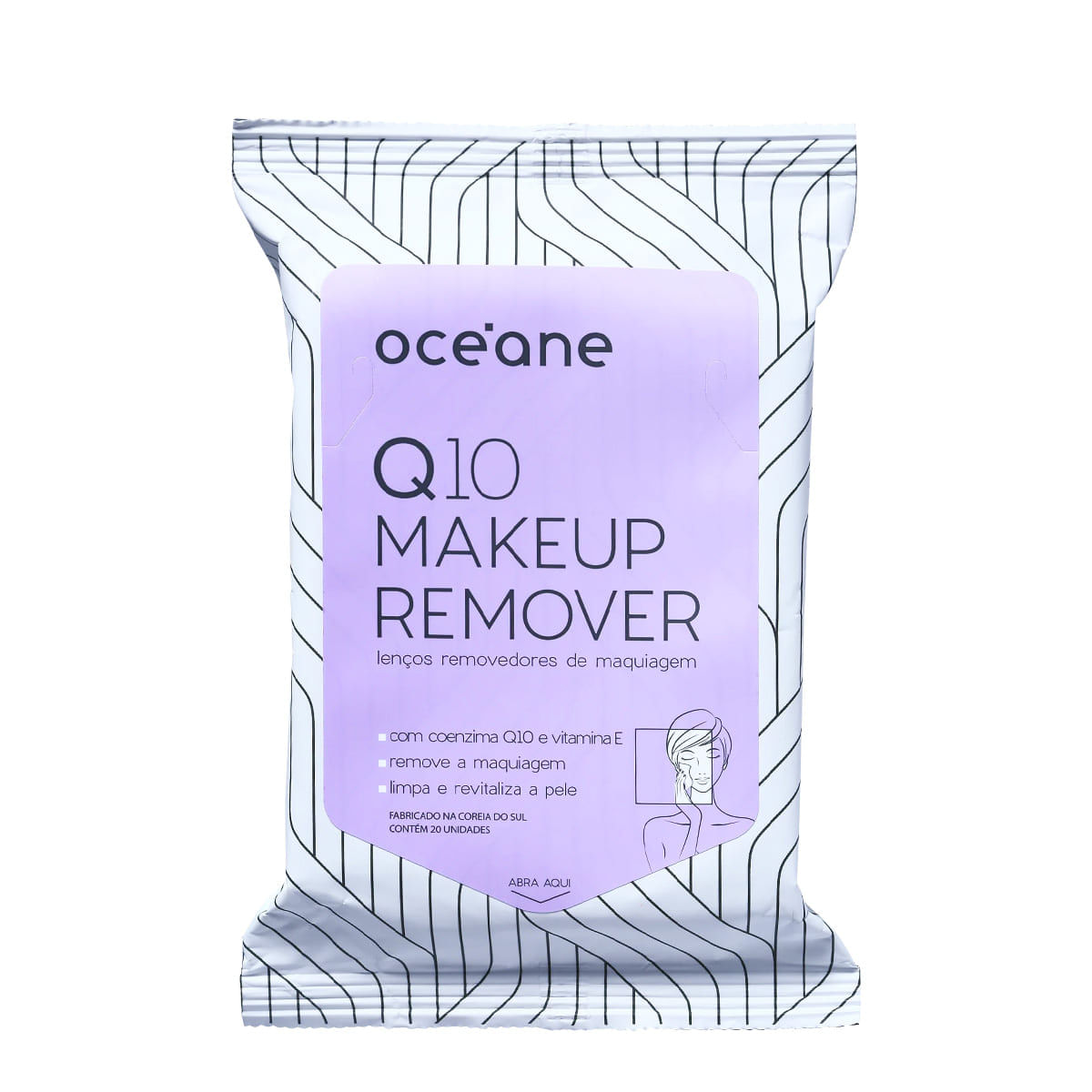 Océane Q10 Makeup - Lenço Demaquilante (20 Unidades)